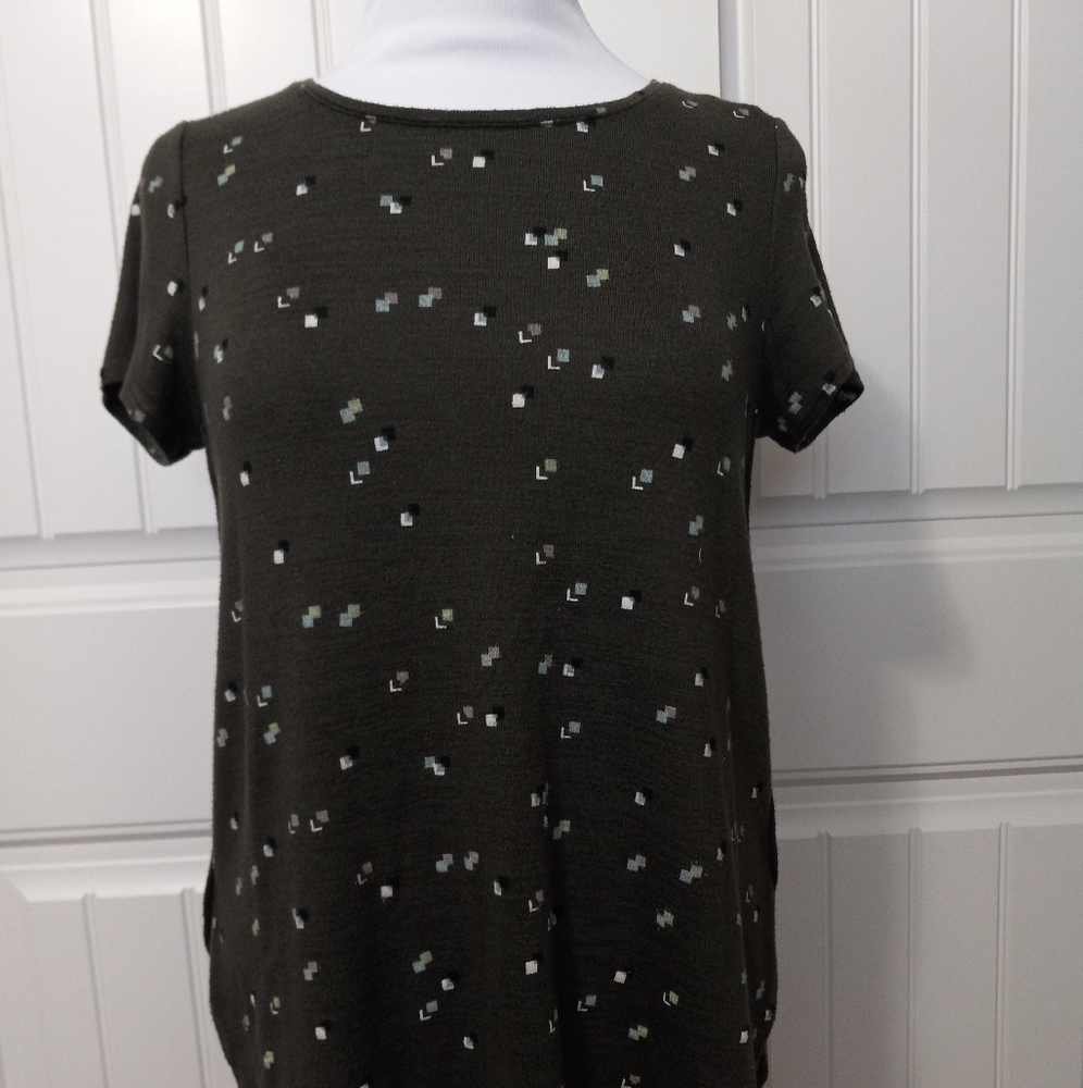 Apt. 9 Women's sz M Green Rayon Spandex Top